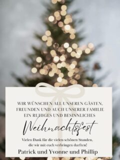 Genießt die Zeit im Kreise eurer Lieben 🎄🫶🏻