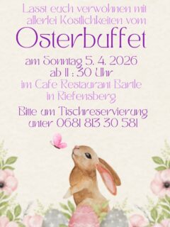 Lasst euch von uns bei einem feinen Osterbuffet verwöhnen 😍 reserviert doch gleich euren Tisch bei uns 🤗 wir freuen uns