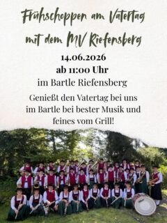 Vatertag mal anders!!! Kommt virbei und genießt kühle Getränke und feines vom Grill bei guter Musik vom @mvriefensberg! Wir freuen uns 🤩 #frühschoppen #vatertag #fein #gmüatle