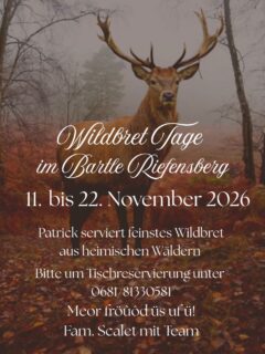 Herbstzeit ist Wildzeit 🤗 bei uns gibts wieder feines Wildbret aus unseren heimischen Wäldern 🦌 gönn dir eine kleine Auszeit beibuns 🥰 wir freuen uns 😉